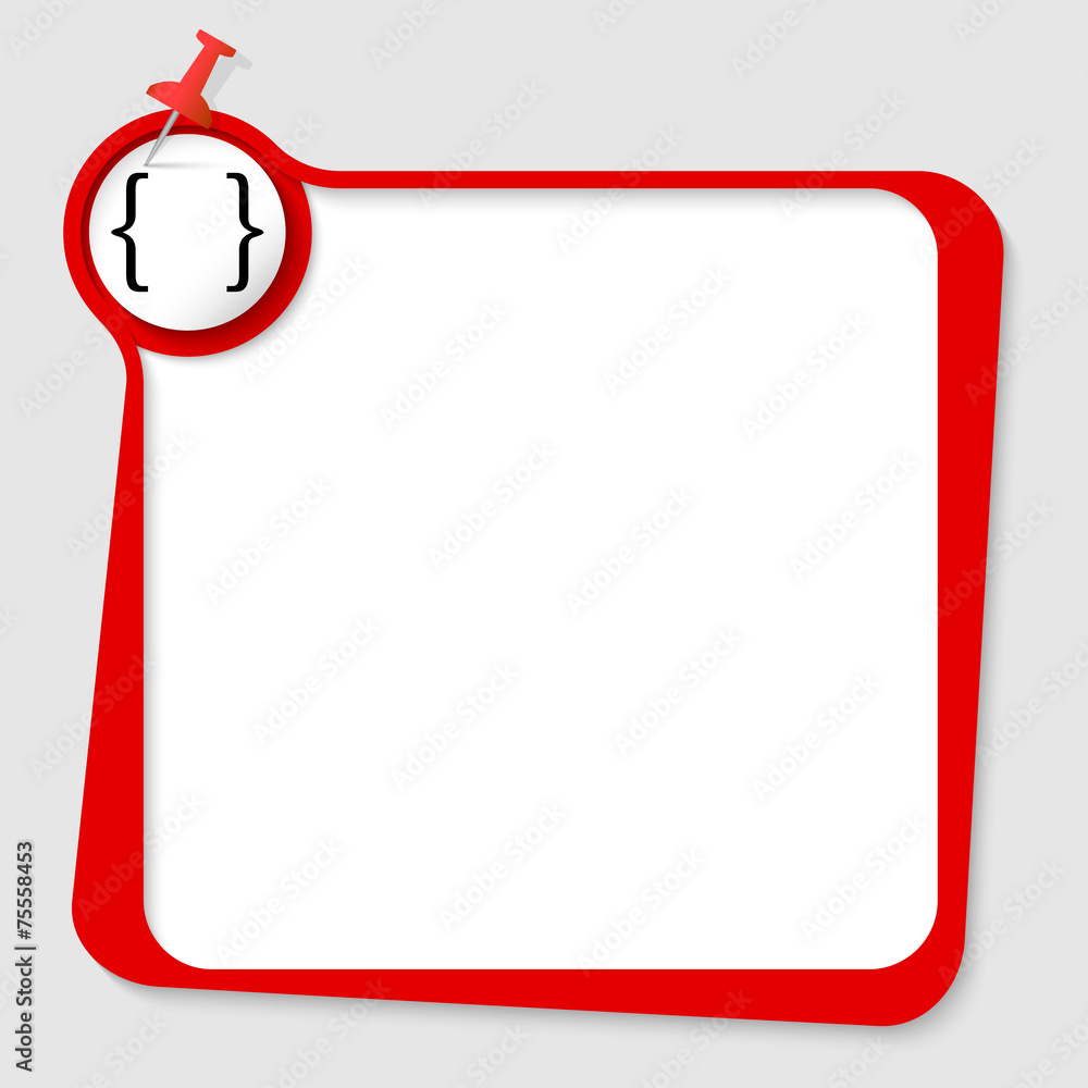 text box with pushpin and square brackets text box with pushpin and square brackets