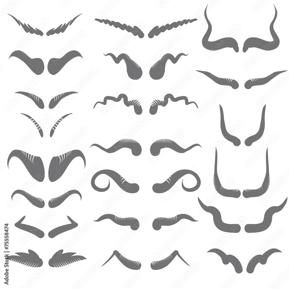 set of horns set of horns