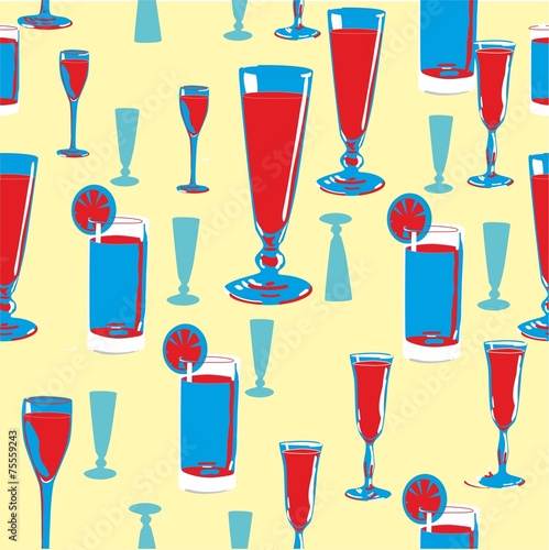 alcohol seamless pattern