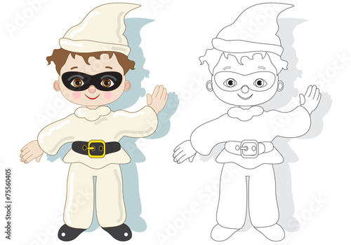 Coloring Mask-Pulcinella