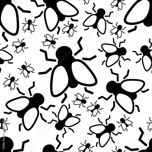 fly seamless pattern