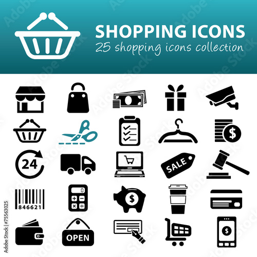 shopping icons