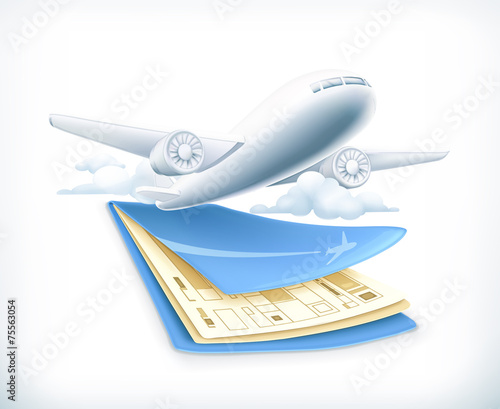 Flights, vector illustration