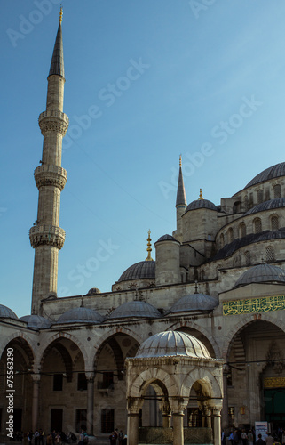 The Blue Mosque yard, Sultanahmet Camii , Istanbul, Turkey