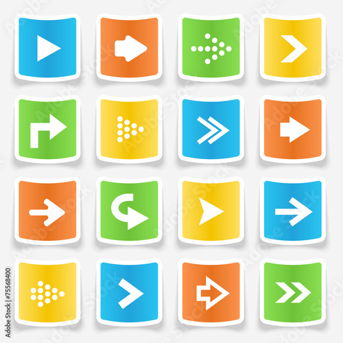 Free Download Arrow Sticker Icons - GFXLoad