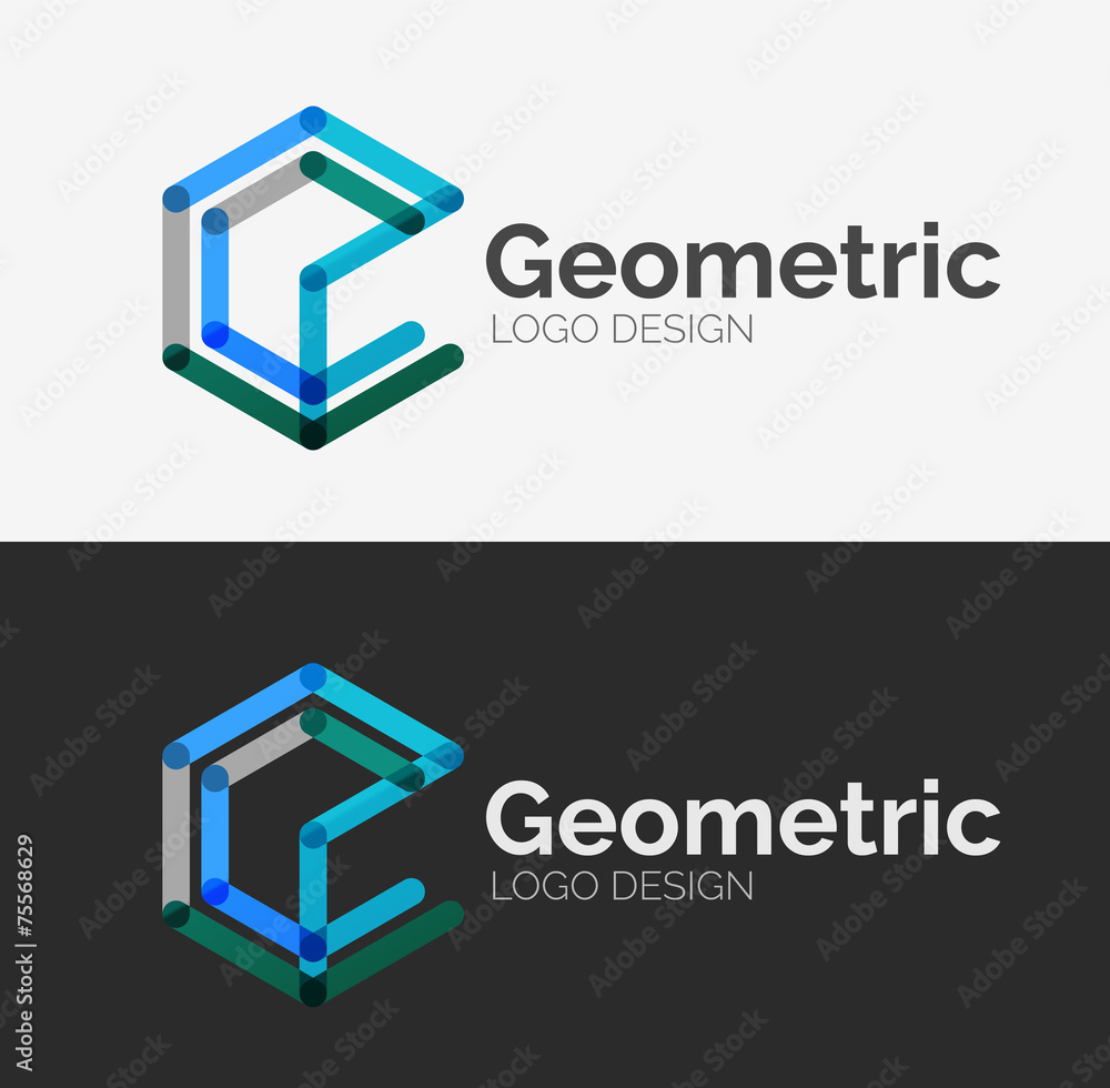 Minimal line design logo Minimal line design logo