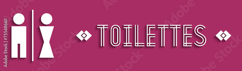 Signalétique toilettes.