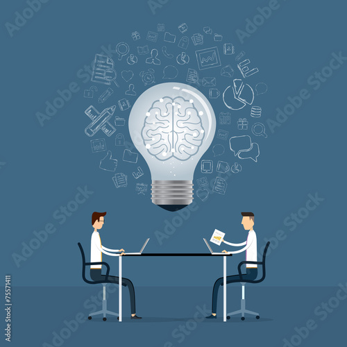 team meeting for creative  business idea