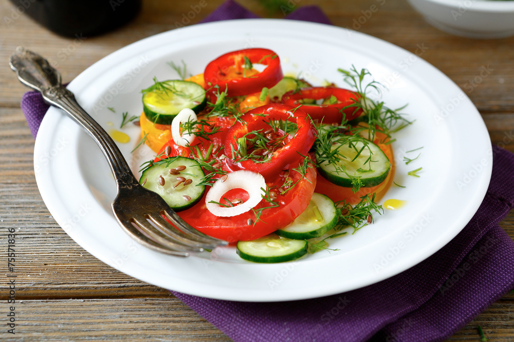 Fresh vegetable salad Fresh vegetable salad