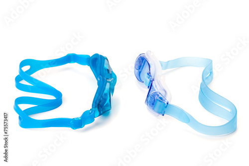 cyan swimming goggles