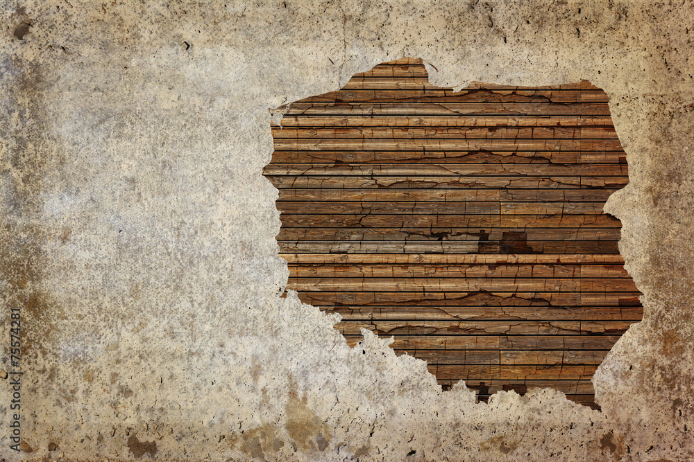 Obraz premium Grunge vintage wooden plank Poland map background.