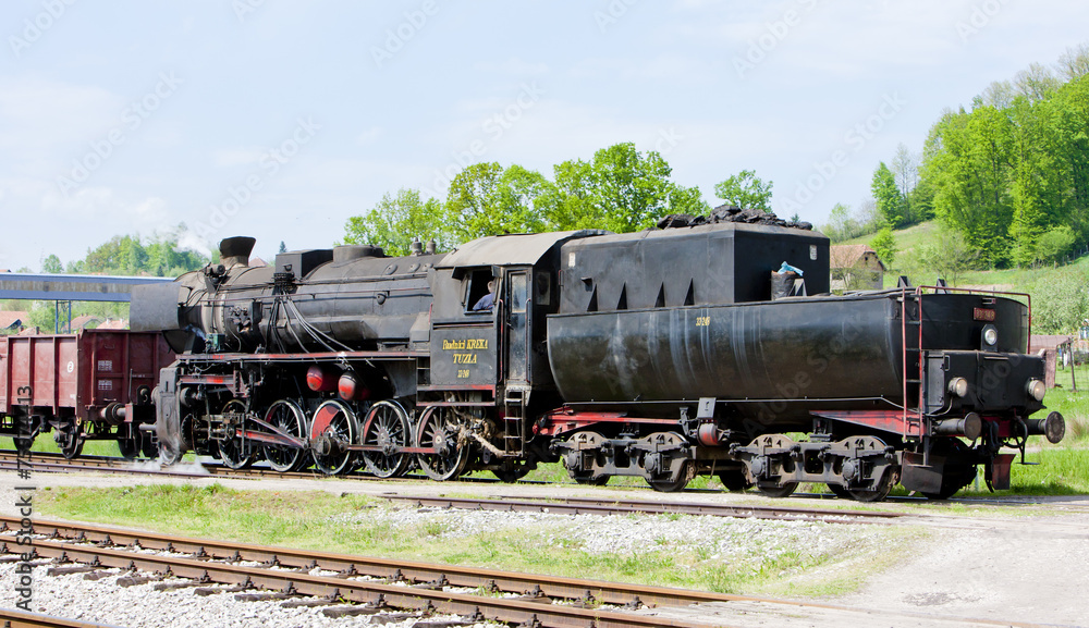 steam locomotive in Tuzla region, Bosnia and Hercegovina steam locomotive in Tuzla region, Bosnia and Hercegovina