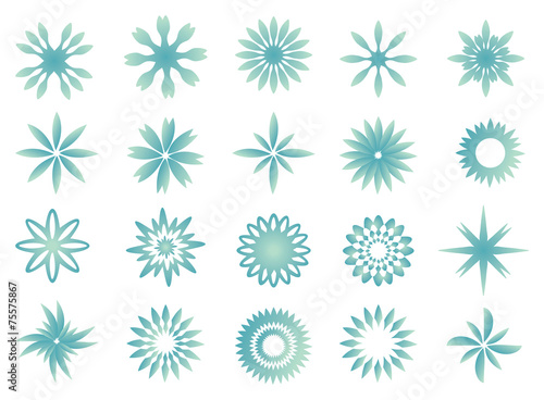 Snowflake Pattern Vector Illustration