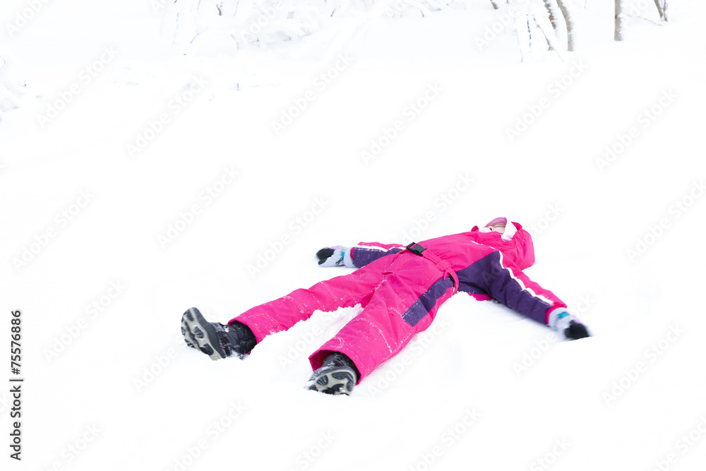 little girl playing in snow little girl playing in snow