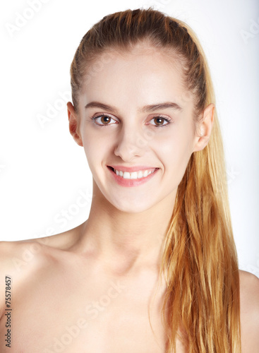 smiling young beautiful woman