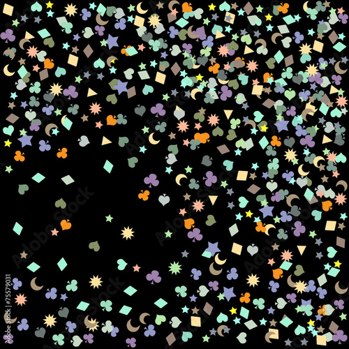 confetti, New Year's celebration - background