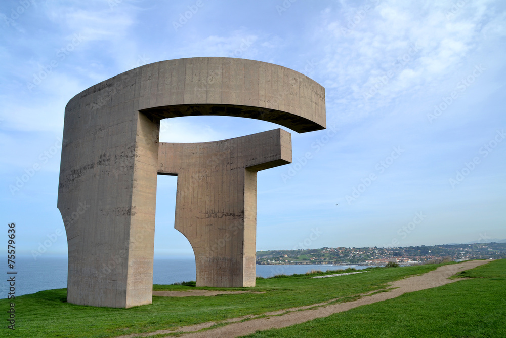 Eulogy of the Horizon, public monument in Gijon, Asturias, Spain