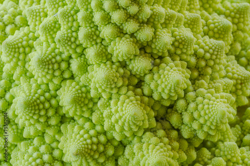 Pattern and texture from fresh cauliflower