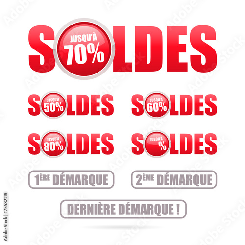 soldes rouges