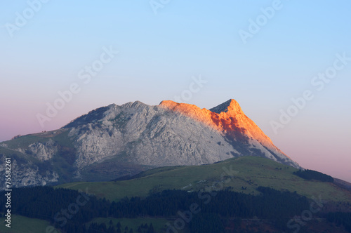 Anboto mountain at sunset © mimadeo