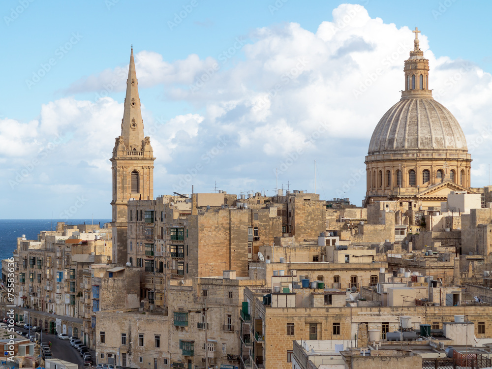 Blick auf Valletta