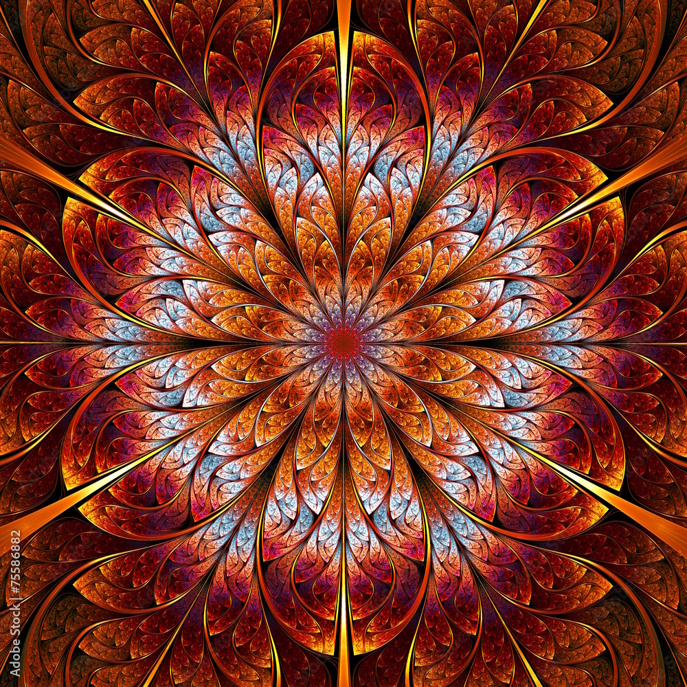 Obraz premium fractal rosette