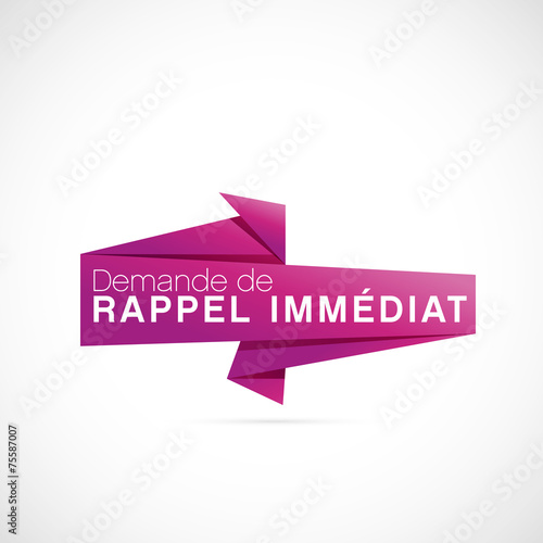 rappel immédiat/ assistance téléphonique