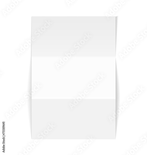 white blank paper card