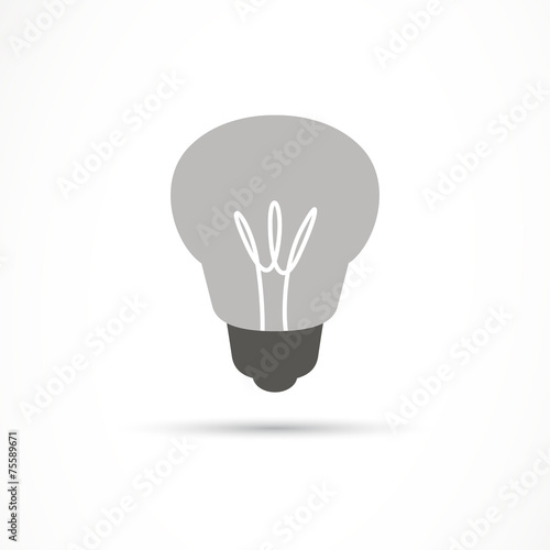 Vector Illustration of a Light Bulb Icon