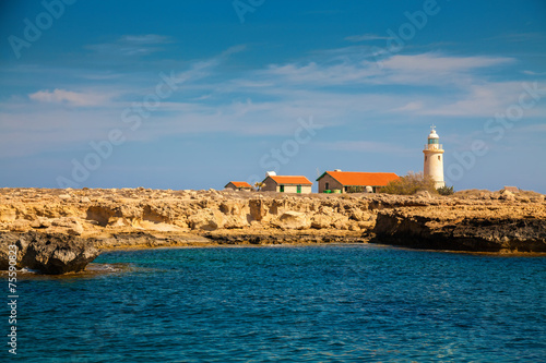 lighthouse in park Cape Greco, Cyprus