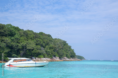 Speed Boat at Similan National Park Thailand