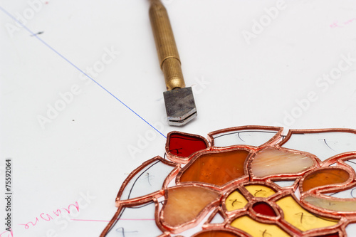 tiffany glass processing