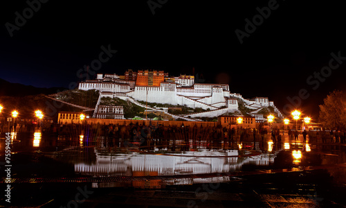 Fotografie, Tablou Palata Palace at tibet of china