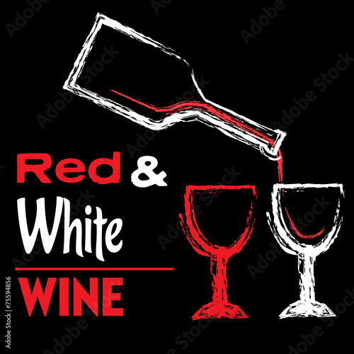 Red and white wine