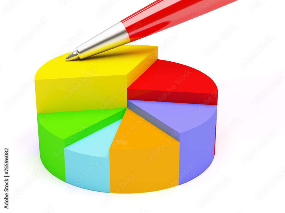 Fototapeta premium Pie chart concept