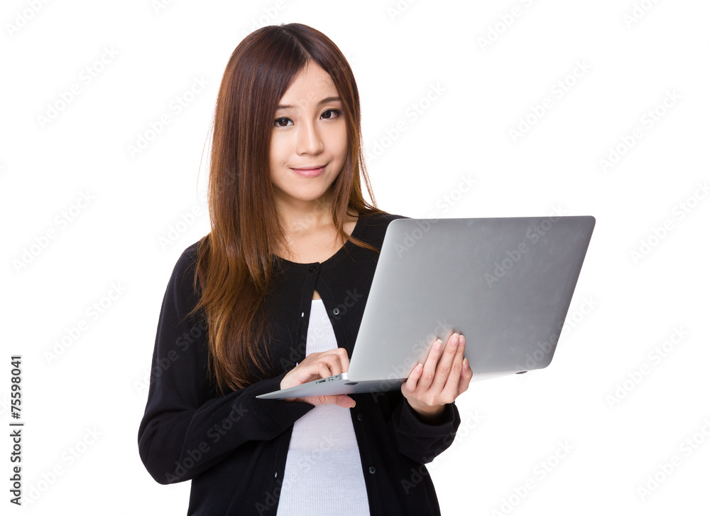 Woman use of laptop Woman use of laptop