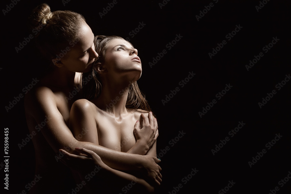 Naklejka premium Lesbian couple