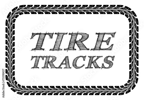 Tire tracks frame