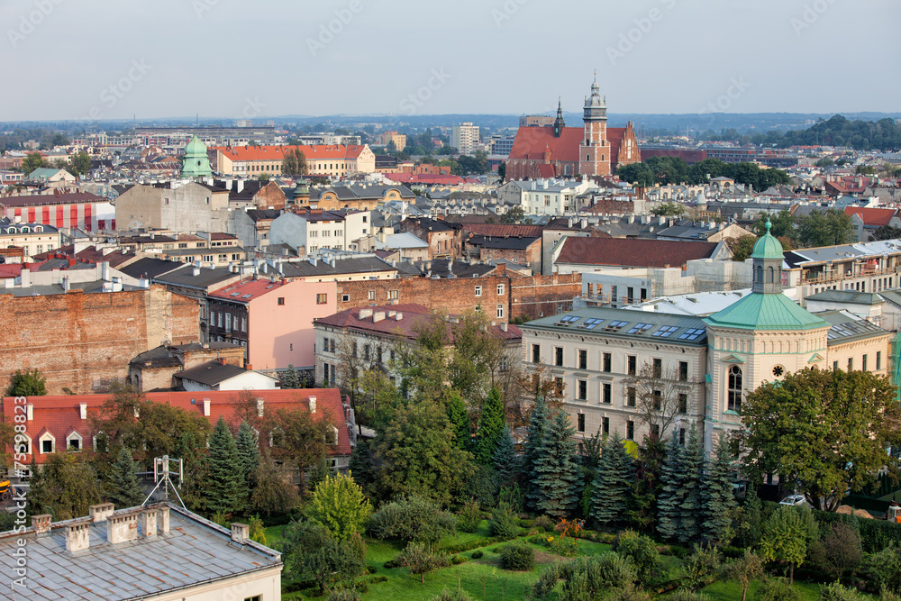 Kazimierz and Stradom from Above in Krakow