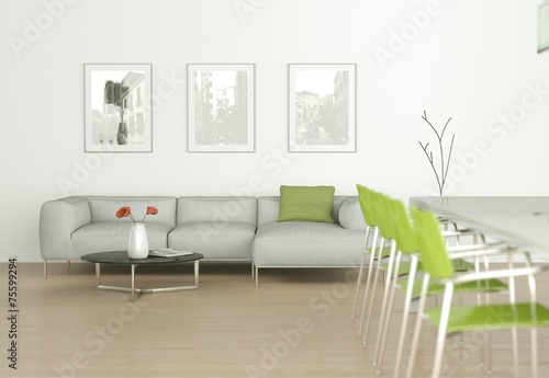 moderne Wohnung Interieur Design © virtua73