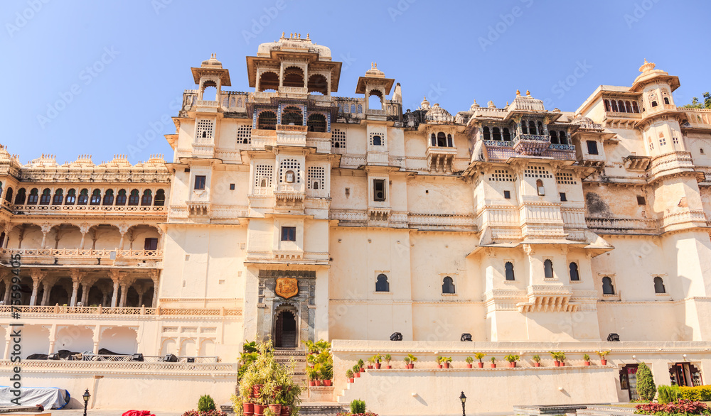Udaipur City Palace in Rajasthan State
