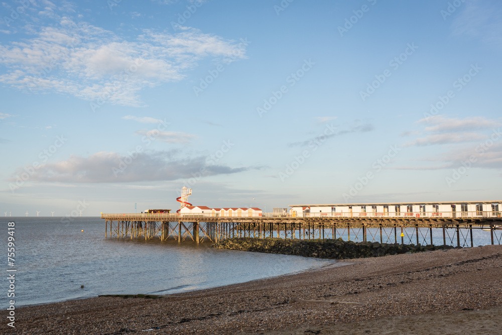 Herne Bay Pier in the late afternoon sunshine