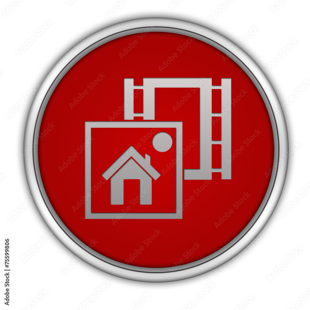 media circular icon on white background media circular icon on white background
