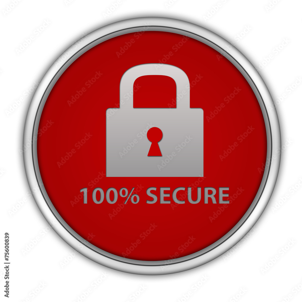 Lock circular icon on white background Lock circular icon on white background