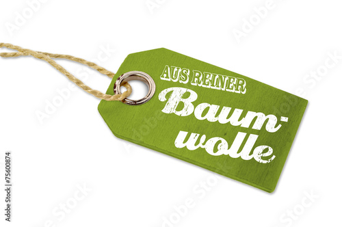Foto Anhänger mit aus reiner Baumwolle