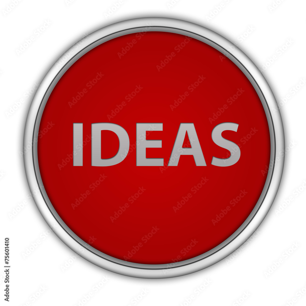 Ideas circular icon on white background Ideas circular icon on white background