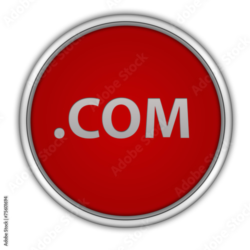 Free Download Com circular icon on white background - GFXLoad