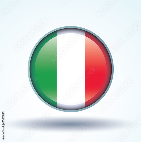 Flag set of italia, vector illustration