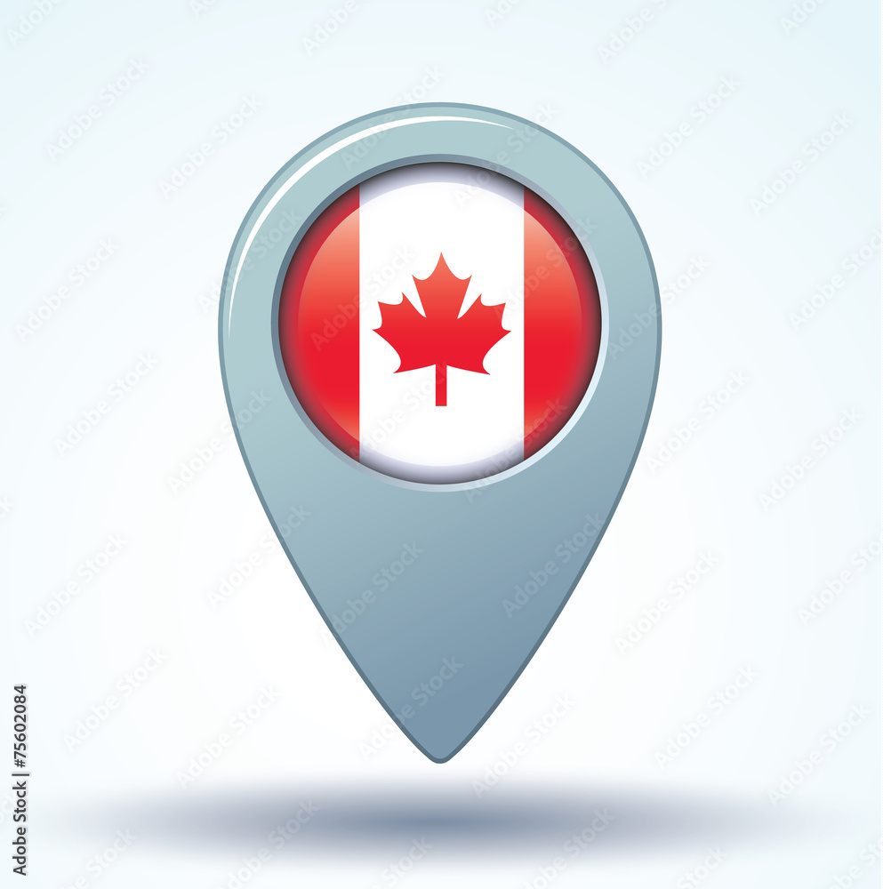 Flag set of Canada, vector illustration Flag set of Canada, vector illustration