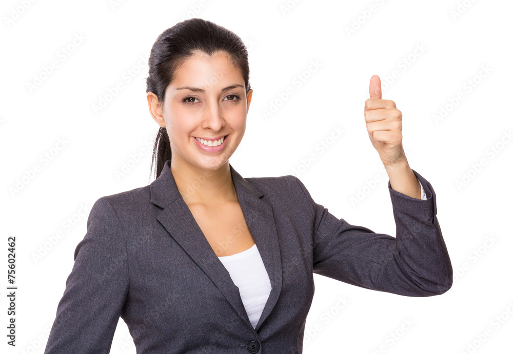 Businesswoman with thumb up Businesswoman with thumb up